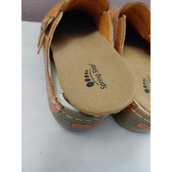 Spring Step Happy MBR Slip On Clog Shoes Women's EUR 39 US 8.5 Camel - Picture 8 of 10